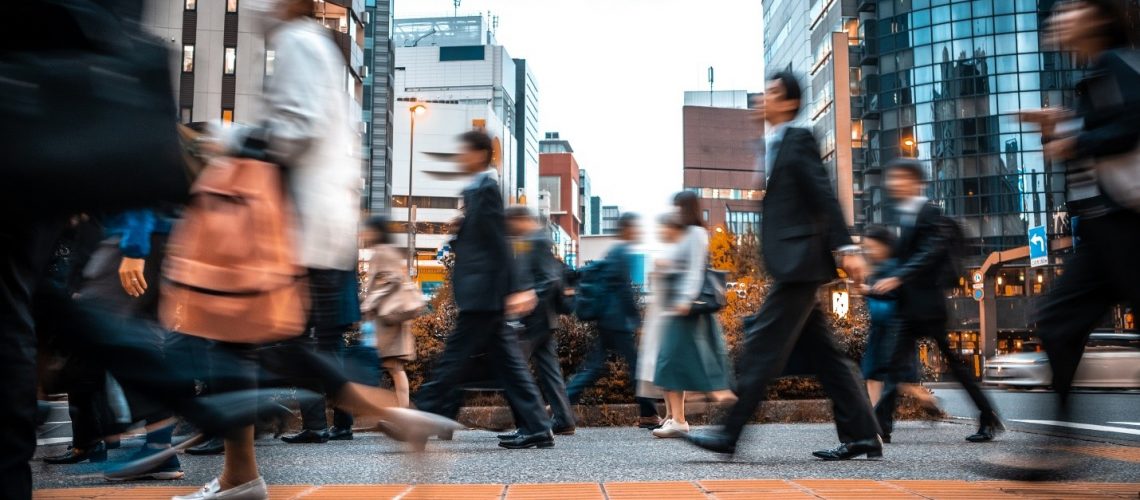 People walking